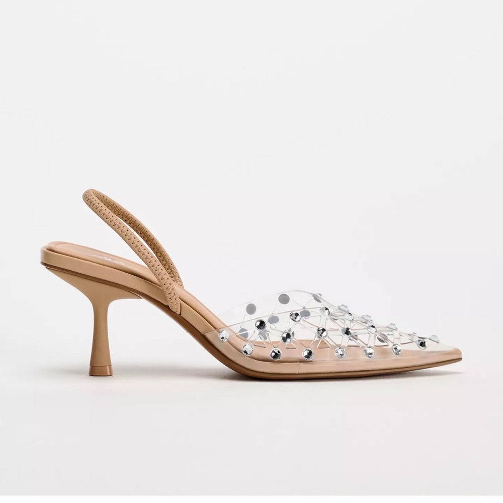 Zara Rhinestone Slingback Heel